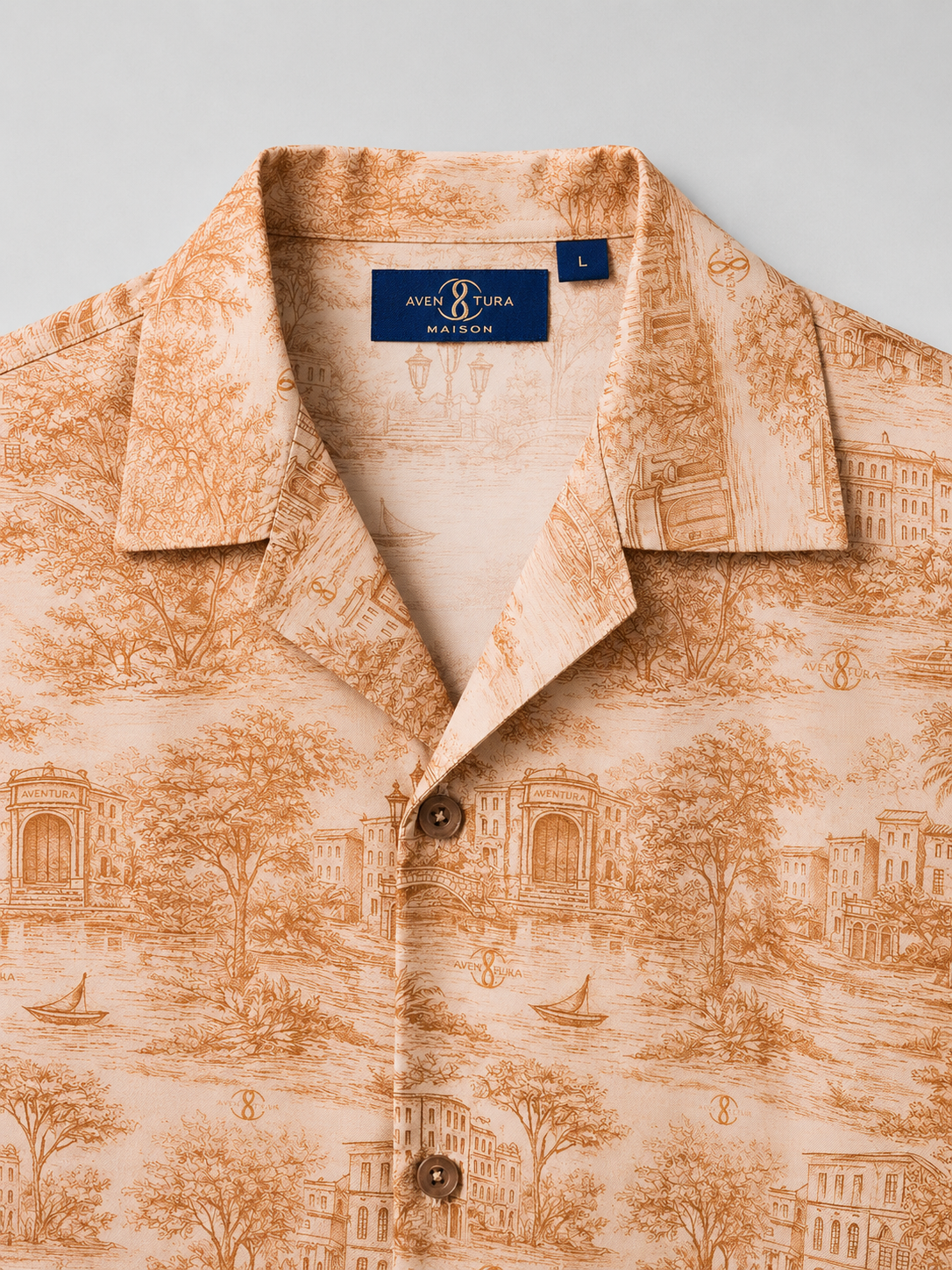 City of Aventura Twill Silk Shirt