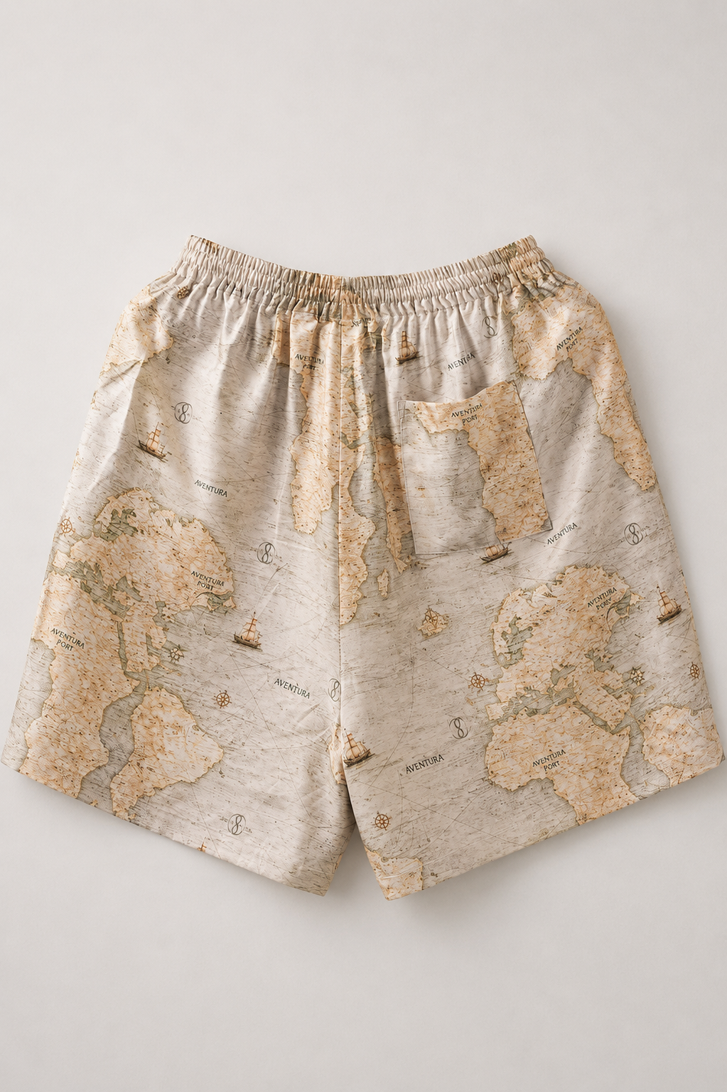 Aventura World Map Twill Silk Short