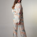 Pearl Regatta Silk Jacquard Pant