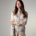 Pearl Regatta Silk Jacquard Shirt